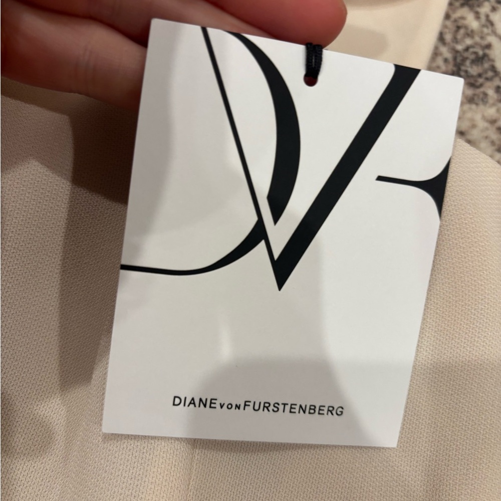 Diane von Furstenburg (DVF) Achava cutout Dress in cream/off-white “Haystack” - Picture 4 of 6